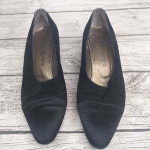 Yves Saint Laurent Black Suede Pumps Women Size 9.5